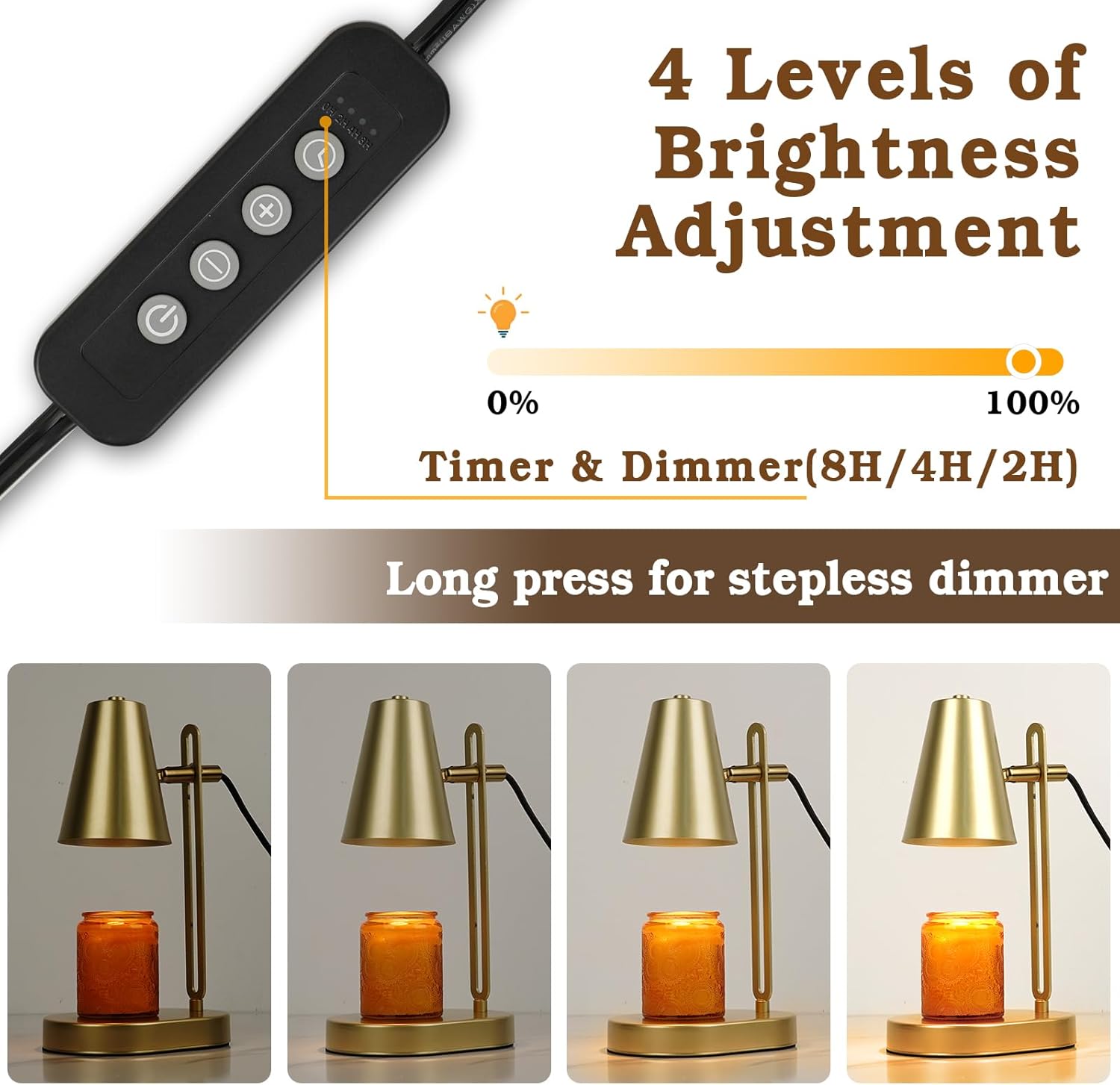 Candle Warmer Lamp with Timer and Dimmer A729430