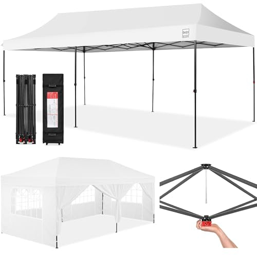 10x20 Party Tent, Waterproof Outdoor Canopy with Sidewalls Y555496