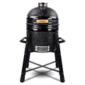 Ceramic Kamado Charcoal BBQ Grill and Smoker, 15 Inch with Tall Stand W2109