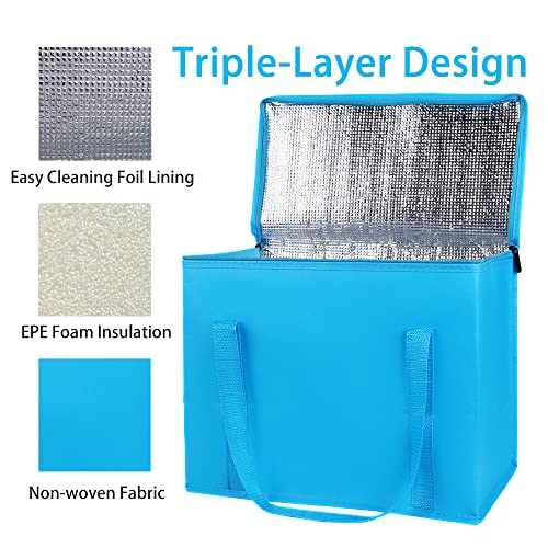 Insulated Food Delivery Bag Hot Cold Meal Carrier Cooler Tote K646948