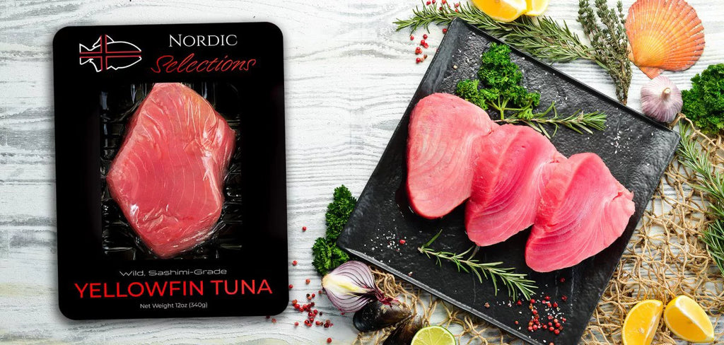 Wild Caught Yellowfin Tuna Steaks 12oz O1783
