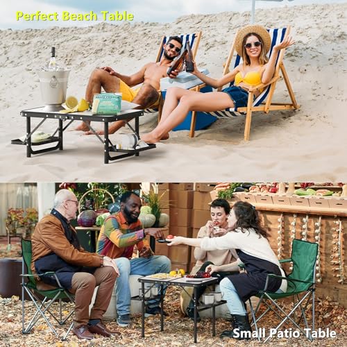 Folding Camping Table Small 2ft Portable Aluminum W647