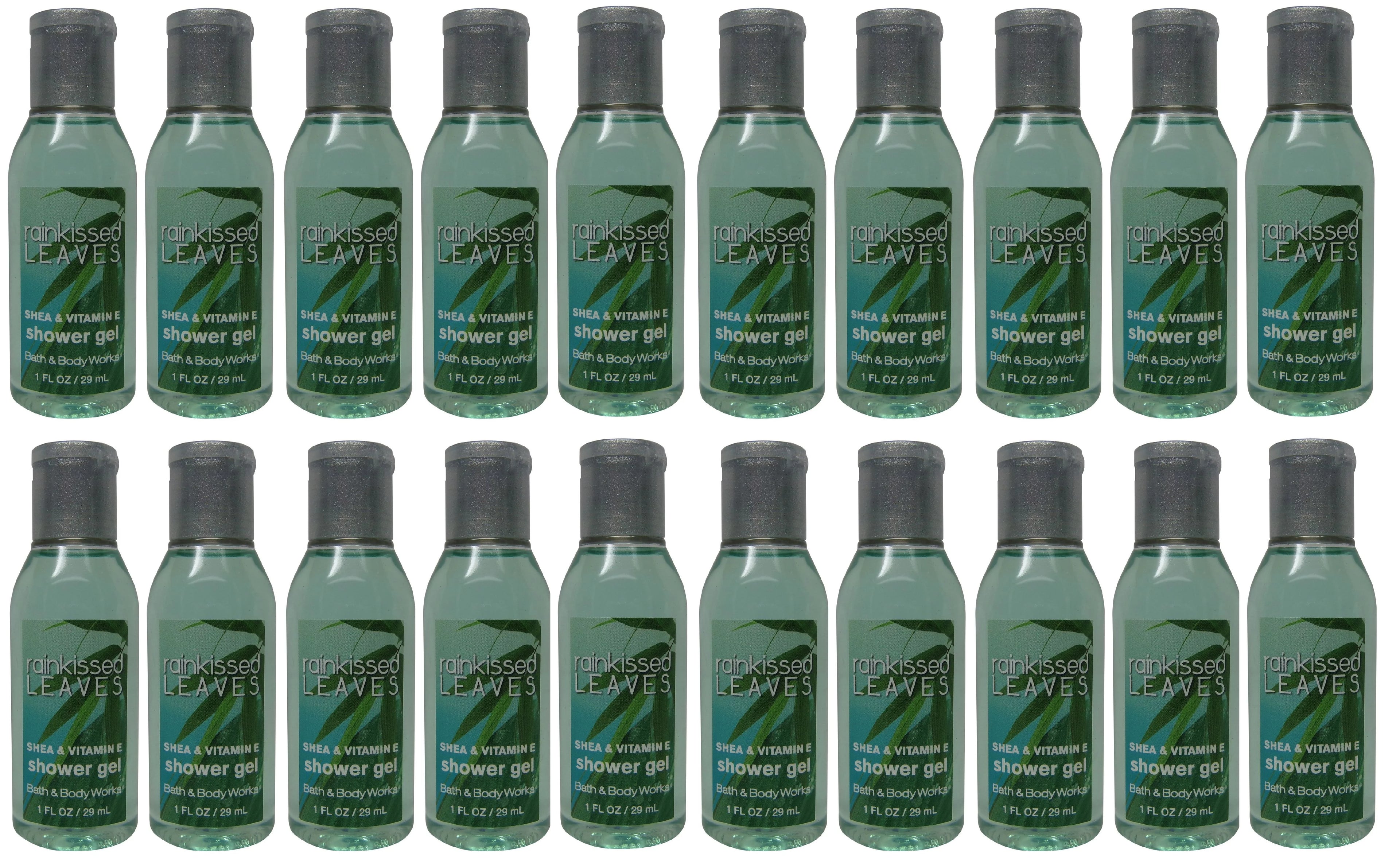 Bath and Body Works Rainkissed Leaves Shower Gel. Lot of 20 Bottles. 20oz Total