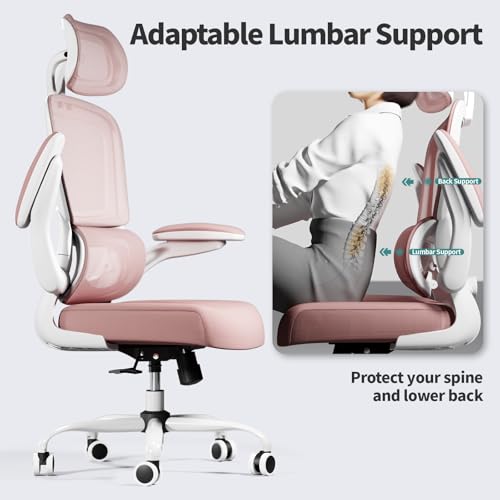 Ergonomic Mesh Office Chair with Wheels, High Back, 330 LBS Capacity C667113