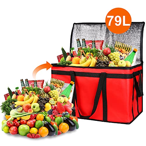 Insulated Food Delivery Bag Hot Cold Meal Carrier Cooler Tote K646948