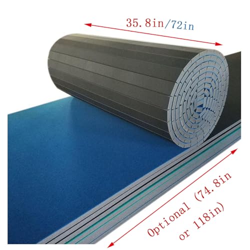 Indoor Gymnastics Track Mat with Grippy Carpet Top for Fitness and MMA U87004