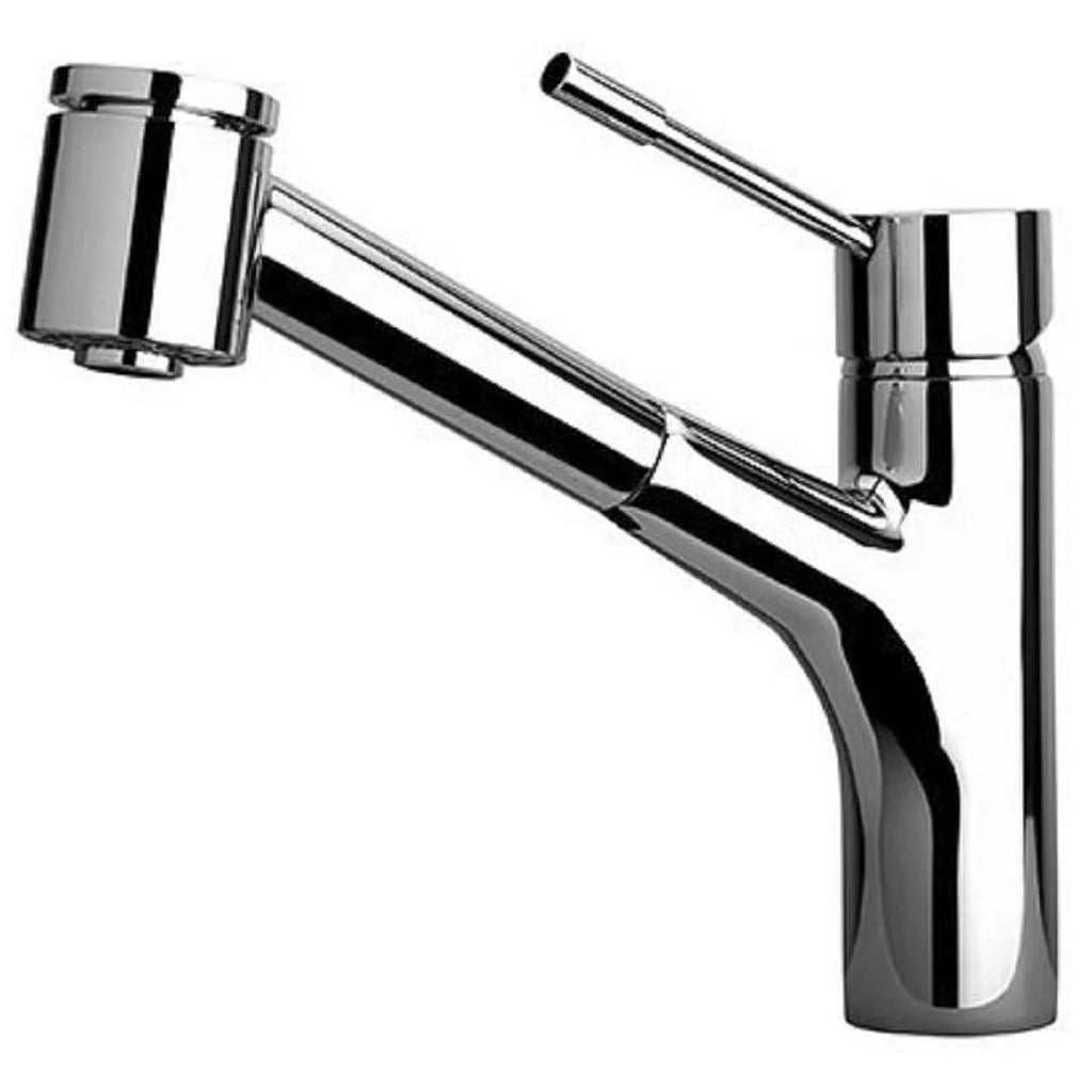 Handmade Single Handle Pull-Out Kitchen Faucet, Chrome Finish O952431