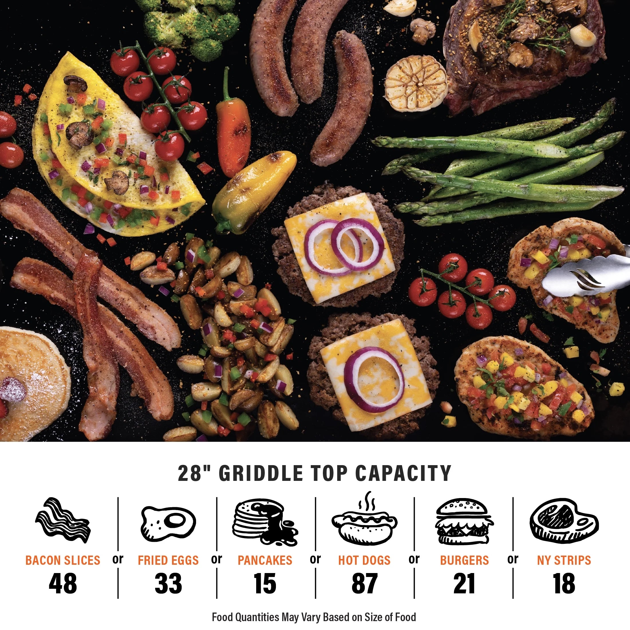 28" 2-Burner Propane Griddle with Omnivore Plate H7499