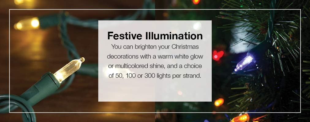 Multicolor Mini LED Christmas String Lights, 300 Count L1843