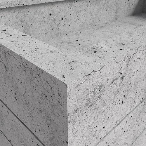 Modern Fiberstone and Clay Rectangular Planter with Drainage Holes Y7177