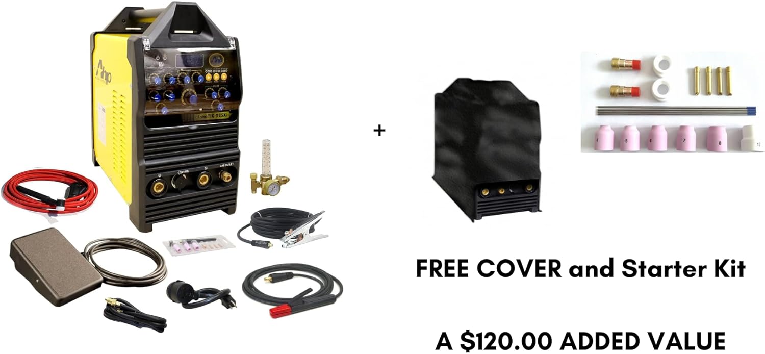 TIG/Stick Welder 200 Amp IGBT AC/DC Pulse Dual Voltage O280