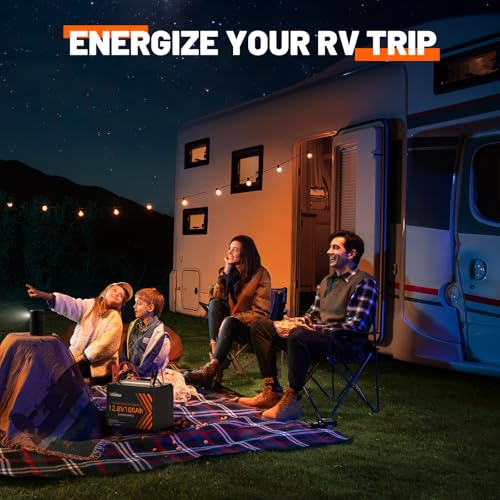 12V 100Ah Group 24 LiFePO4 Battery with 100A BMS, Deep Cycle for RV, Marine, Solar L361