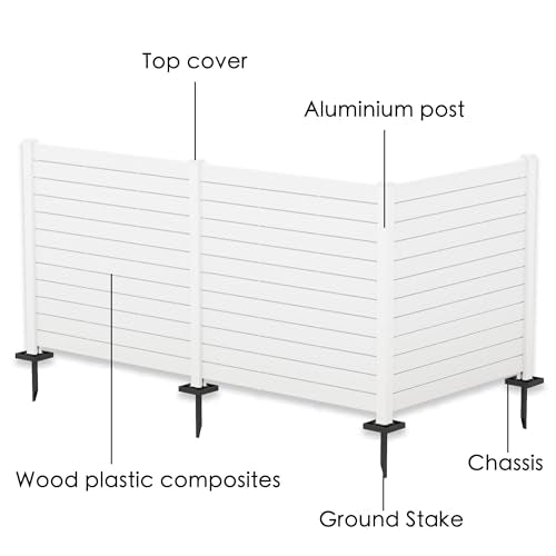 Outdoor Privacy Screens 50"W x 47"H Fence Panels for Patio Backyard H560698
