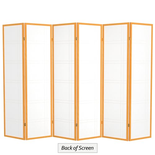 6 Panel Honey Room Divider X65165