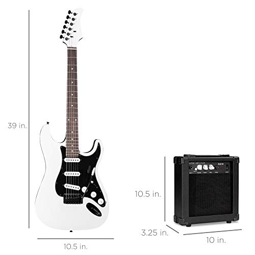 Beginner Electric Guitar Starter Kit with Case, Amp, and Accessories G63095