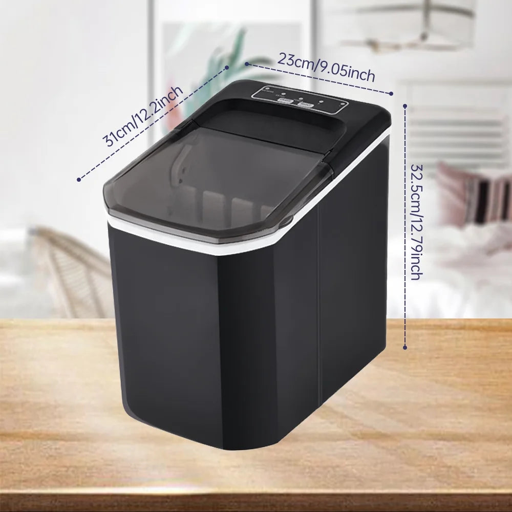 Countertop Ice Maker, 26lbs in 24Hrs, Self-Cleaning, 2 Ice Sizes F1704
