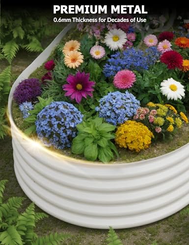 Galvanized Raised Garden Bed for Vegetables, Flowers, Outdoor D165