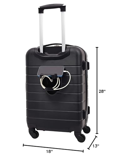 Smart Luggage Set with Cup Holder and USB Port, 20-Inch Carry-On K967