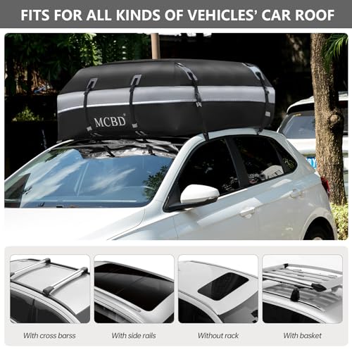 Soft-Shell Waterproof Rooftop Cargo Carrier for SUV, 21 Cubic Feet S158395
