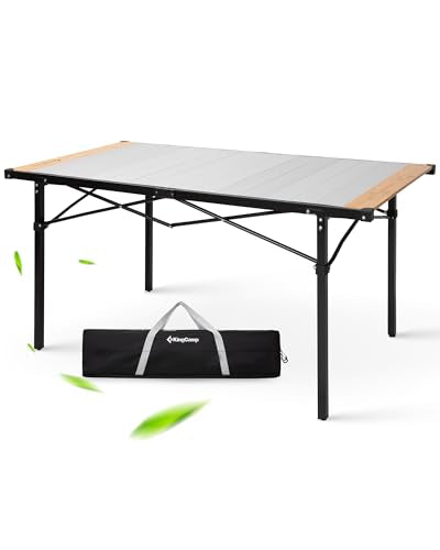 Folding Camping Table Portable Aluminum Roll Up Lightweight for Outdoor Picnic F98743