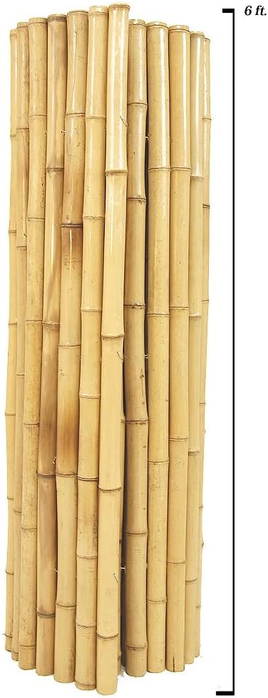 Natural Bamboo Fencing Decorative Rolled Fence Panel P8561