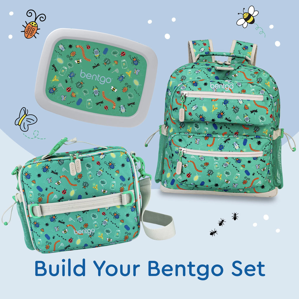 Kids Lunch Bag - Double Insulated, Water-Resistant, Zippered Pockets, Water Bottle Holder N1899