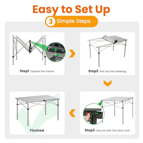 Foldable Camping Table for 2-6 Person with Carry Bag K7030
