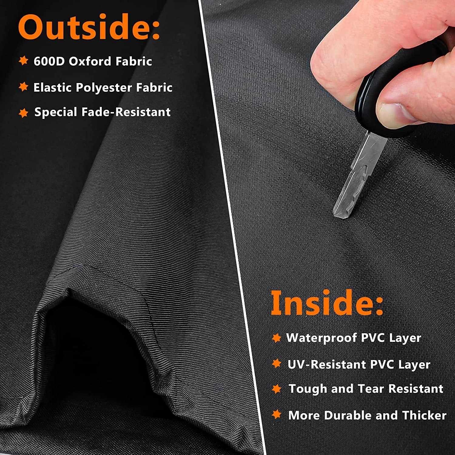 Grill Cover for Flat Top Grill and 4-Burner Griddle BBQ Cover X946872