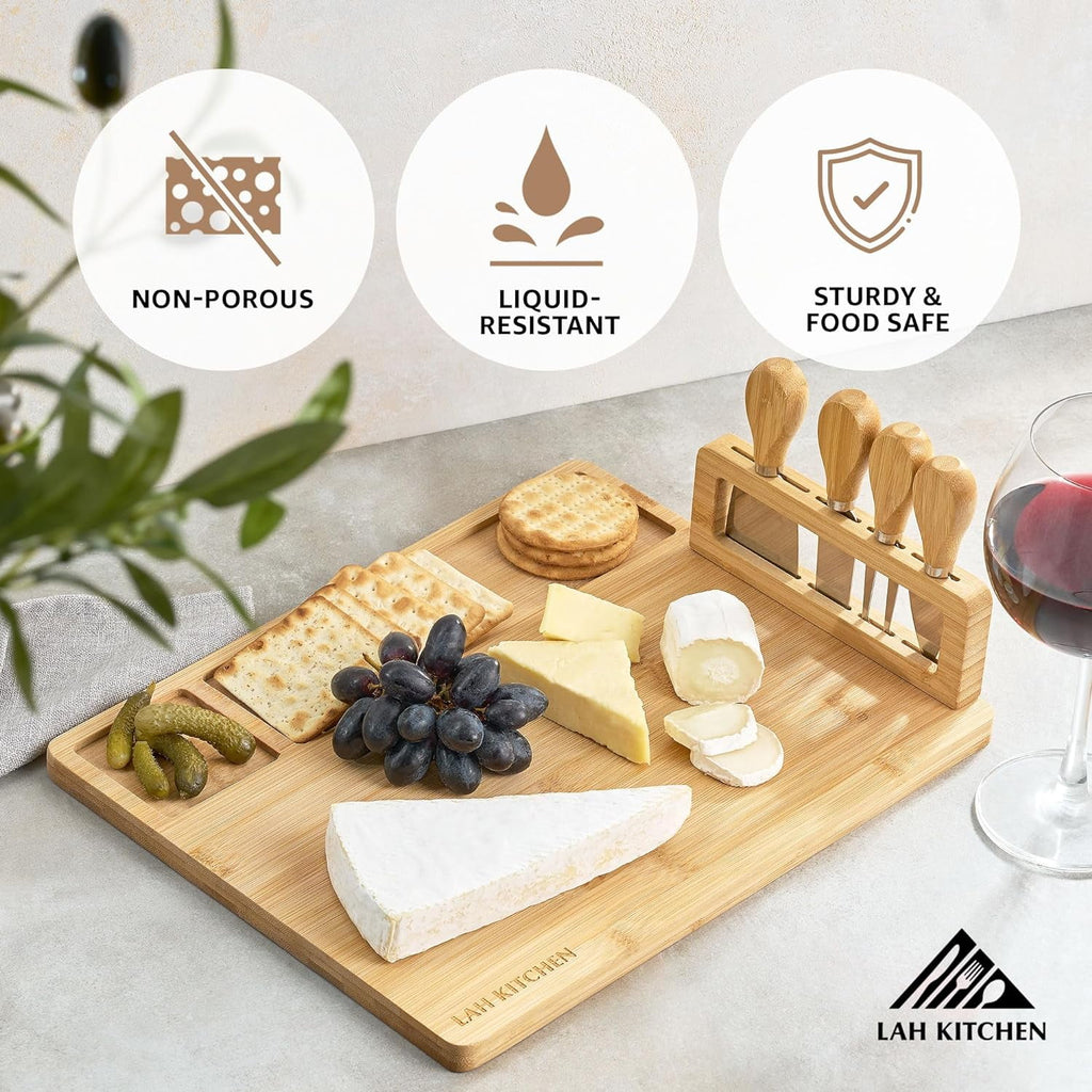 Large Charcuterie Board Gift Set with Accessories and Insulated Travel Bag I518