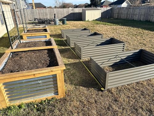 Galvanized Raised Garden Bed Oval Metal Planter Box for Vegetables Flowers A9593