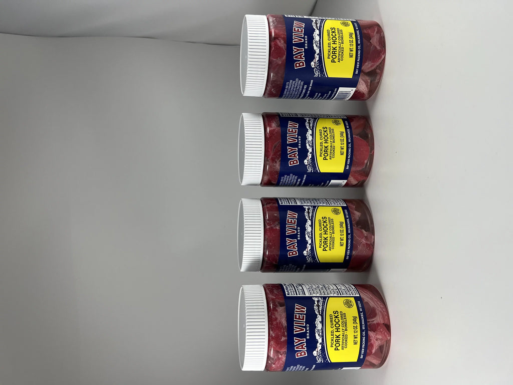 Gourmet Pickled Pork Ham Hocks Boneless 12oz (4 Jars) L703