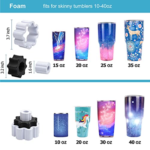 4 Cup Turner Tumbler Kit with Four-Arm Spinner for DIY Epoxy Glitter Tumblers U225250