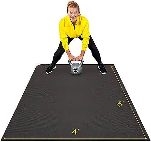 Large Exercise Mat for Home Workout - 6 x 4 ft Q71743