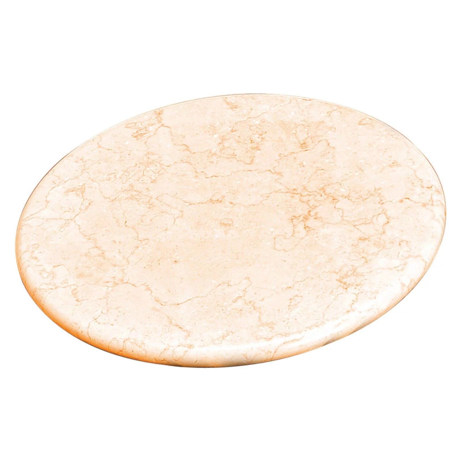 Creative Home Natural Champagne Marble 12" Diam. Lazy Susan Turn Table Serving Board