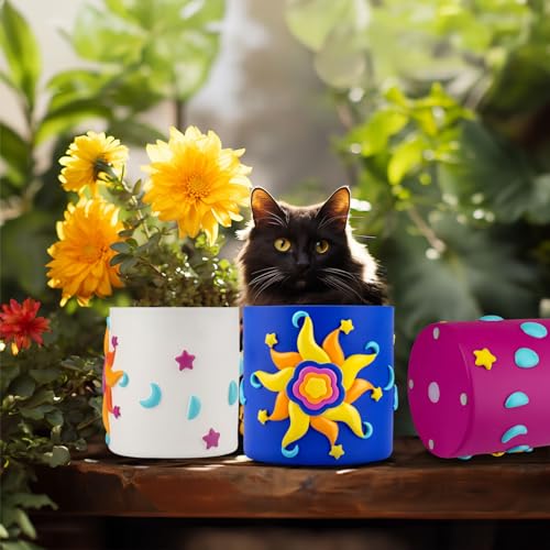 Colorful Planters with Drainage for Indoor Plants W318