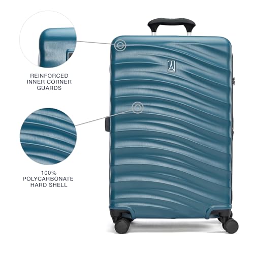 Hardside Expandable Carry-On Luggage with 8 Spinner Wheels and TSA Lock J560758