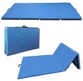 All Purpose 4'x8'x2" Extra Thick High Density Anti Tear Gymnastics Gym Folding Exercise Aerobics Mats, Multiple Colors Available