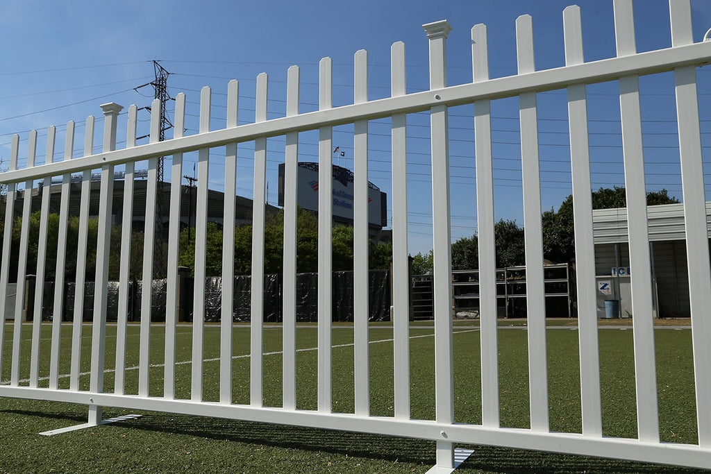 Vinyl Picket Fence Kit with Metal Base, White N8570