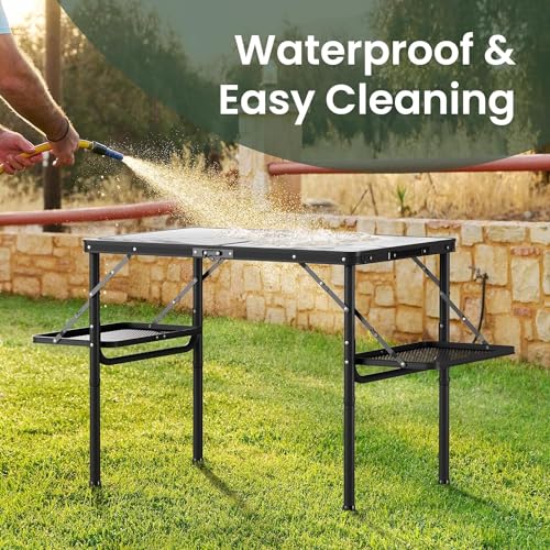 Folding Camping Table Small 2ft Portable Aluminum W647