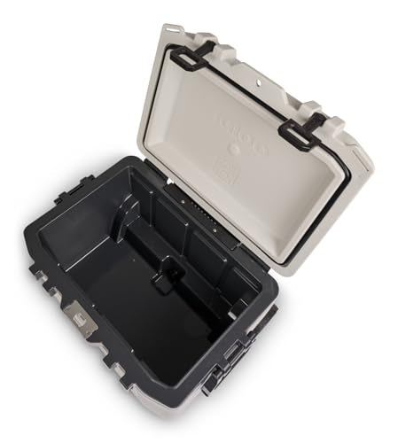 52Qt Wheeled Cooler, Insulated Hard Shell Ice Chest U65603