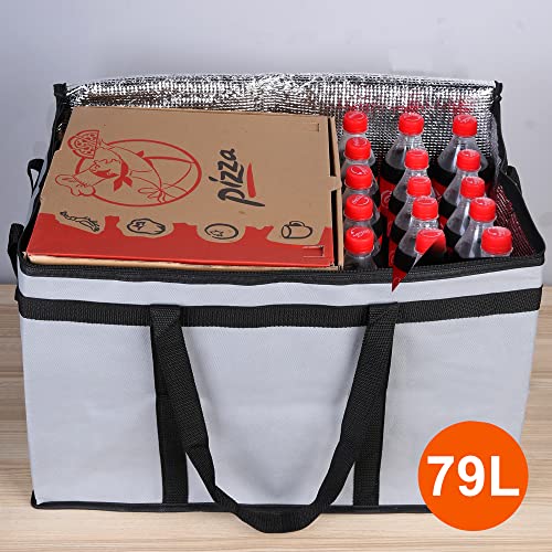 Insulated Food Delivery Bag Hot Cold Meal Carrier Cooler Tote K646948