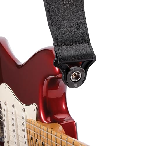 Auto Lock Guitar Strap - 2.5" Width - Brown B812