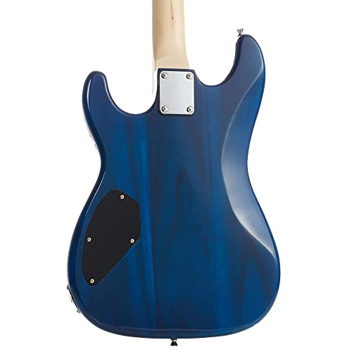 Full Size Electric Guitar with 10-Watt Amp, Black, Right Handed Beginner Kit D640