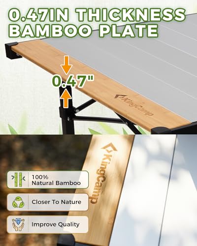 Folding Camping Table Portable Aluminum Roll Up Lightweight for Outdoor Picnic F98743