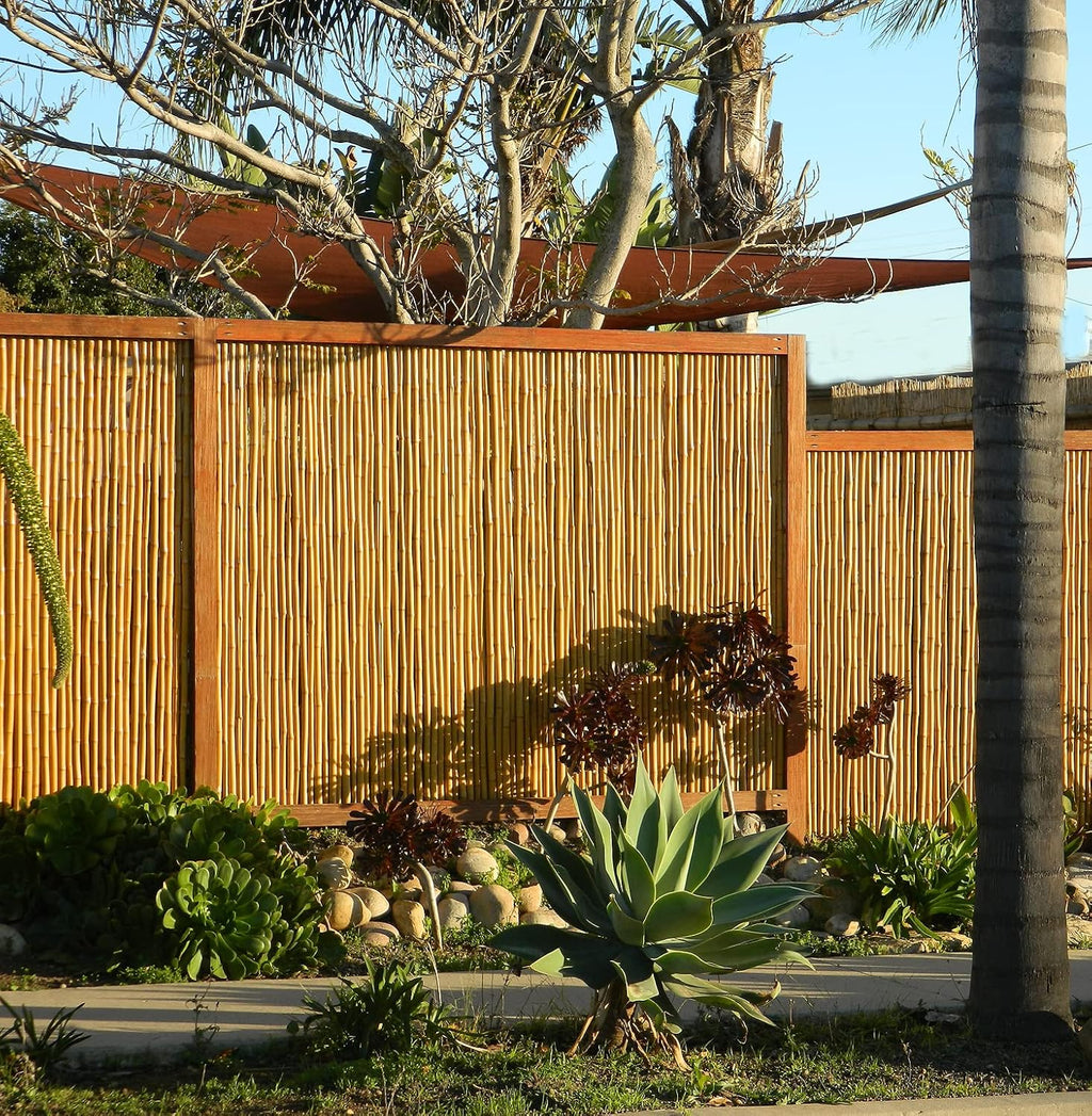Natural Bamboo Fencing Decorative Rolled Fence Panel P8561