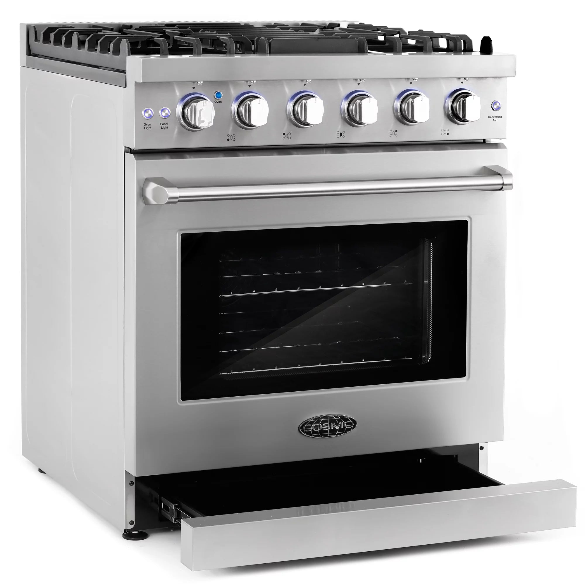 2 Piece Kitchen Appliance Package with 30" Gas Range & French Door Refrigerator X766