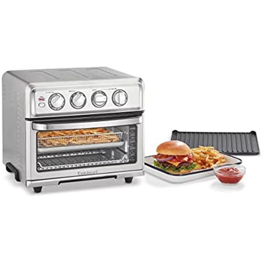 Air Fryer Toaster Oven with Grill, Stainless Steel Bundle with 12 Piece Ceramic Coated Cutlery Set S729