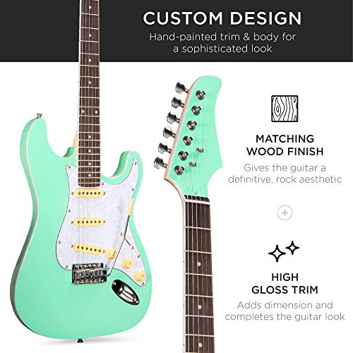 Beginner Electric Guitar Starter Kit with Case, Amp, and Accessories G63095