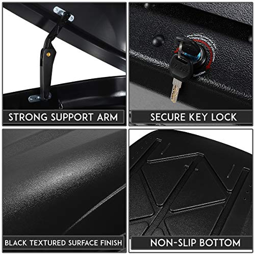 Heavy Duty Rooftop Cargo Carrier Lockable ABS, 110 LBS F238546