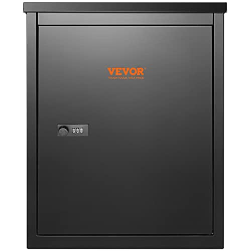 Wall Mounted Parcel Delivery Box, Extra Large Lockable, Galvanized Steel, Waterproof T97524